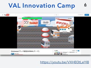6VAL Innovation Camp
https://youtu.be/VXHB3tLeYl8
 