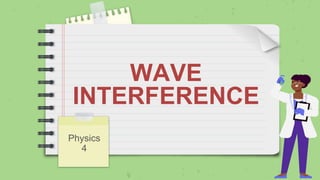 WAVE
INTERFERENCE
Physics
4
 