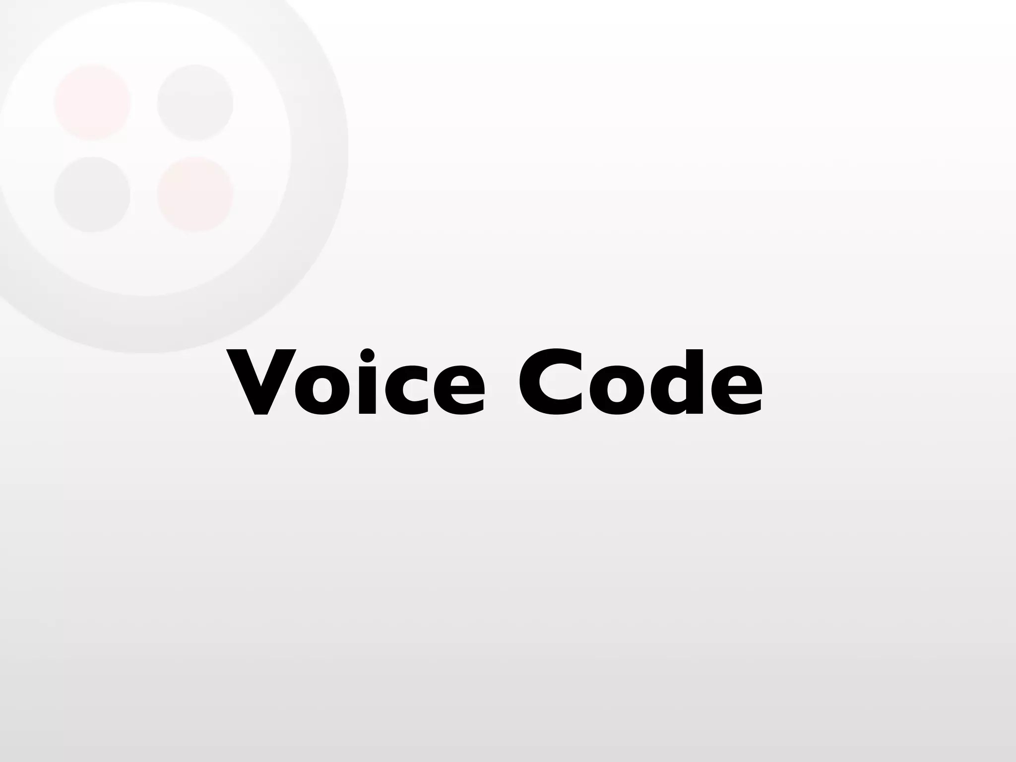 Voice Code