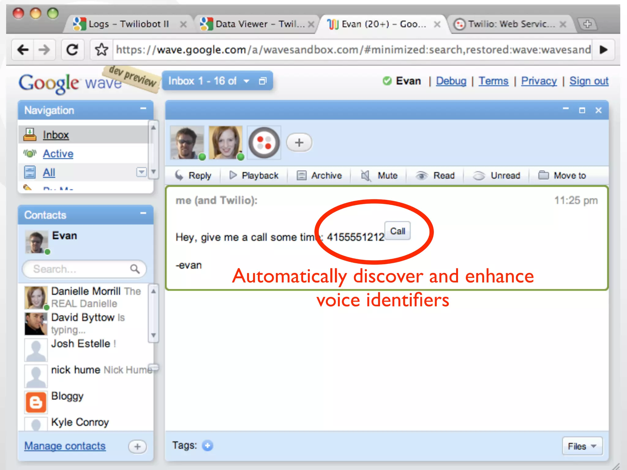 Automatically discover and enhance
voice identifiers
