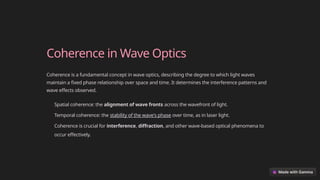 Wave-Optics ydtrdrdcrctfftftvtcrfrccrcce | PPTX