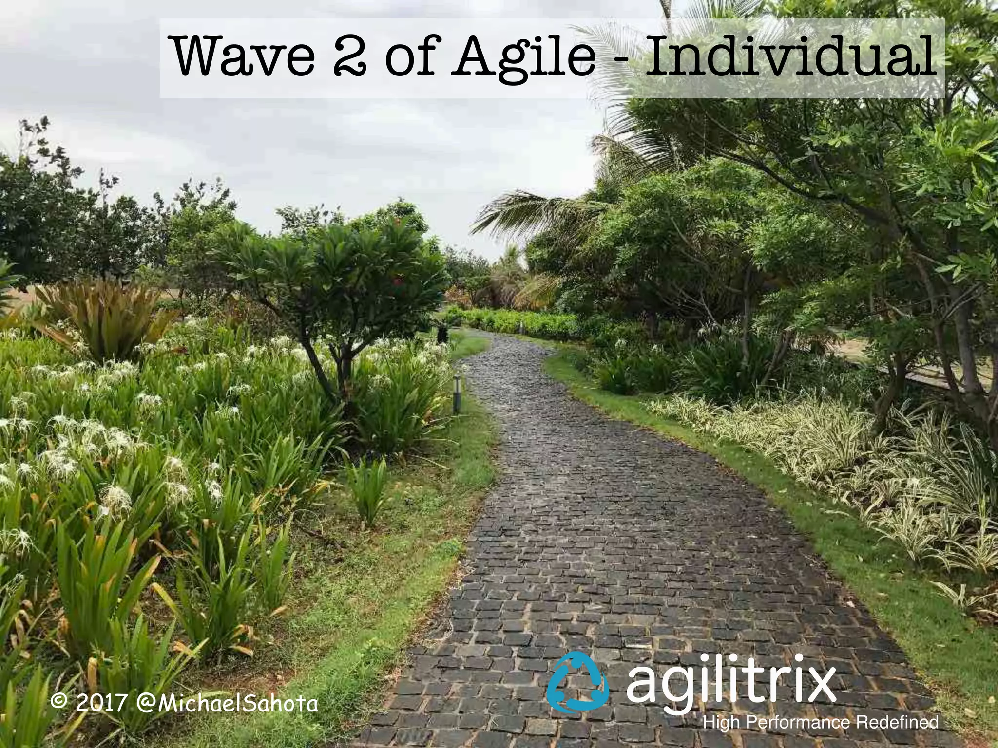 © 2017 @MichaelSahota
High Performance Redefined
agilitrix
Wave 2 of Agile - Individual
 