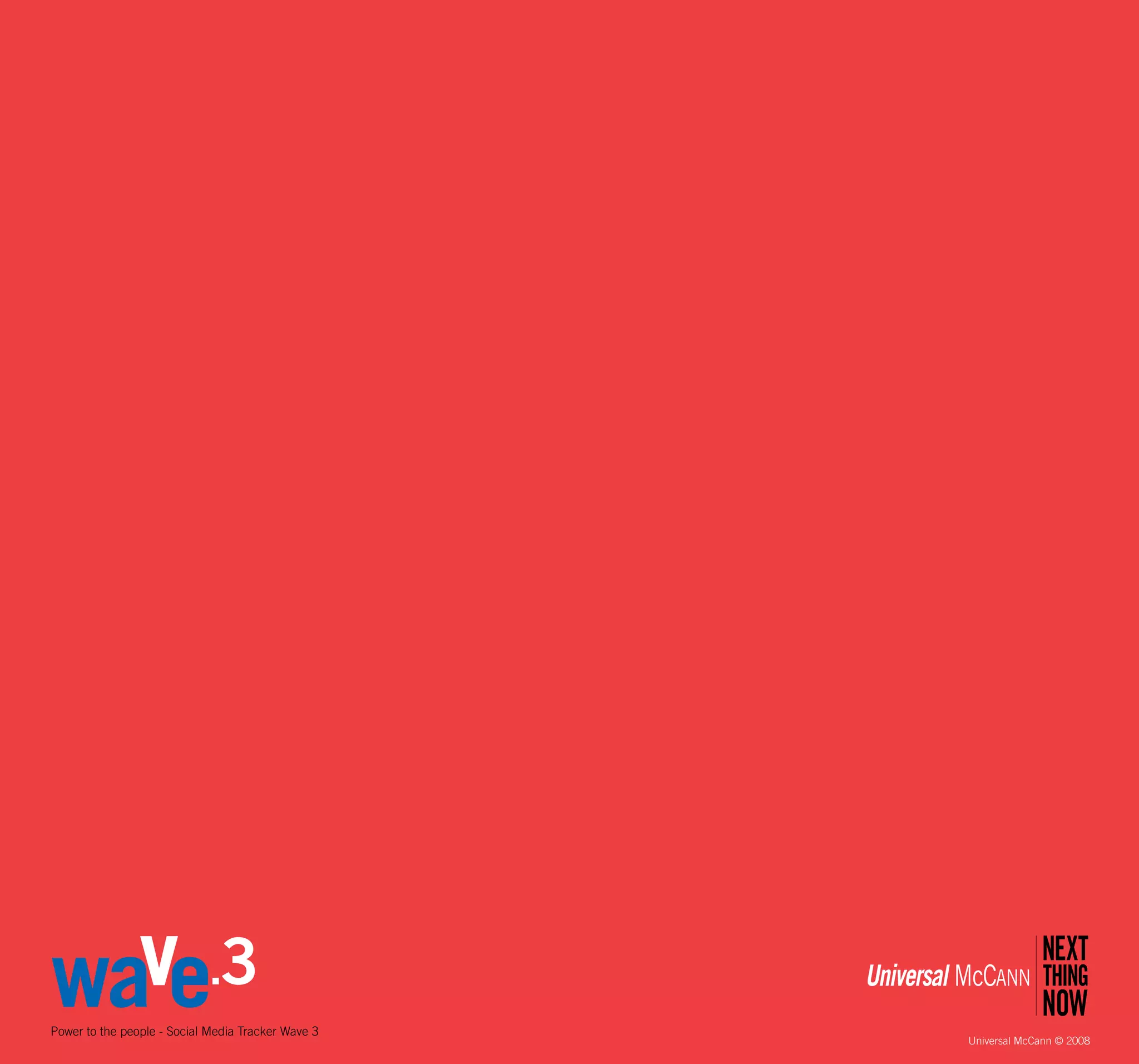 Universal McCann - Wave 3