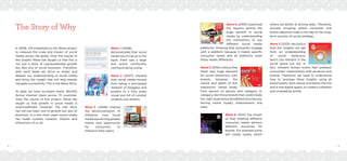 8 9
Wave 1 (2006):
demonstrated that social
media was living up to the
hype, there was a large
and active community
communicating online.
Wave 2 (2007): showed
how social media moved
from being a text-based
medium of bloggers and
posters to a fully audio
visual one full of content
creators and sharers.
Wave 3 (2008): charted
the democratisation of
influence, how social
mediawasdrivinggreater
means and opportunity
for consumers to
influence their peers.
Wave 4 (2009): examined
the reasons behind the
huge growth in social
media by understanding
the motivations to use
different social media
platforms. Showing that consumers engage
with a platform because it meets specific
consumer needs and all platforms meet
these needs differently.
Wave 5 (2010): told us that
there was huge demand
for social interaction with
brands. However, the
nature and depth of this
interaction varied wildly
from person to person and category to
category. But those brands that could create
the right experience benefitted enormously,
driving brand loyalty, endorsement and
sales.
Wave 6 (2011): has shown
us that meeting different
consumer needs delivers
different outcomes for
brands. For example some
will create loyalty which
others are better at driving sales. Therefore,
actually knowing where consumer and
brand objective meet is the key to the long-
term success of social strategy.
Wave 7 (2013): has told us
that the insights we get
from an understanding
of social behaviour
aren’t just relevant in the
social space but are, in
fact, inherent human truths that underpin
consumers’ relationships with products and
brands. Therefore, we need to understand
how to leverage these insights using all
brand assets, both above and below the line
and in the digital space, to create a coherent
and compelling whole.
The Story of Why
In 2006, UM embarked on the Wave project
to measure the scale and impact of social
media across the globe. Over the course of
this project Wave has taught us that this is
not just a story of unprecedented growth
but also one of social evolution. Therefore,
with each Wave we strive to widen and
deepen our understanding of social media
and bring the insight that will help brands
navigate successfully. This is the Wave Story.
To date, we have surveyed nearly 185,000
Active Internet Users across 72 countries.
Over the course of this project, Wave has
taught us that growth in social media is
unprecedented. However, the real story
has not just been one of growth but also of
evolution. In a few short years social media
has made content creators, sharers and
influencers of us all.
 