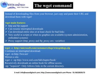 Unix Linux Commands Presentation 2013 | PPTX
