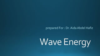 Wave energy 