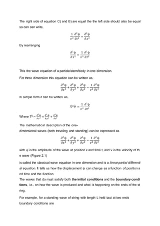 derivation of Wave equation | DOCX