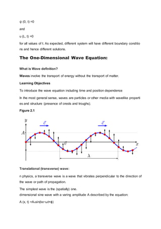 derivation of Wave equation | DOCX
