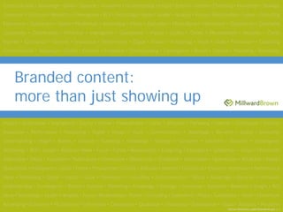 Branded content:
more than just showing up




                            [drive:directory pathfilename.ppt 1 ]
 