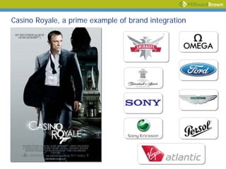 Casino Royale, a prime example of brand integration
 