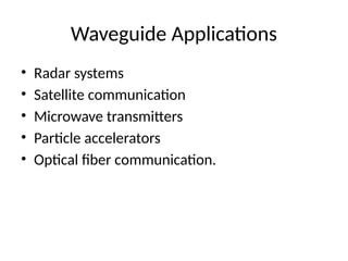 Comprehensive Overview of Waveguide Theory and Electromagnetic Modes in ...