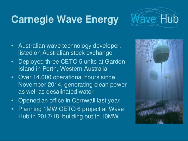 Wave hub presentation to APM SWWE branch 18 05 16