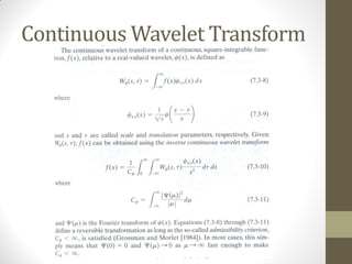 Wavelet transform | PDF