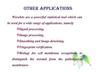 Wavelet transform in image compression | PPT | Science