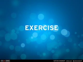 NATHAN SHEDROFF nathan.com @nathanshedroff
Flavor
Muted/
Desaturated Plastic Porous Natural/Organic
Natural,
Floral
Salty
Harmony Triggers
SoundColor Materials Form Aroma
 