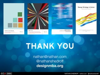 NATHAN SHEDROFF nathan.com @nathanshedroff
NOW GO DO IT BETTER
 