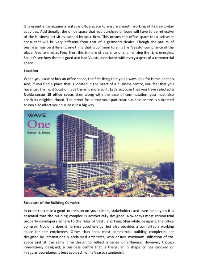 guidelines to purchasing a vaastu compliant office space in an indust
