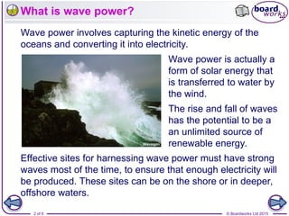 Harnessing Wave Power: Renewable Energy from Ocean Waves Explained | PPT