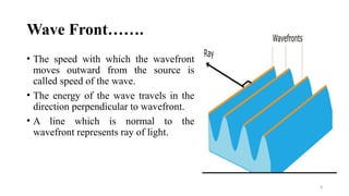Wavefront Normal wave optics introduction and different optical phenomena | PPTX