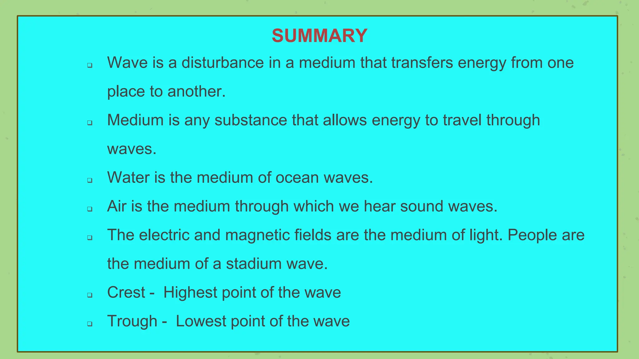What is a wave,the three types of waves and applications | PPT
