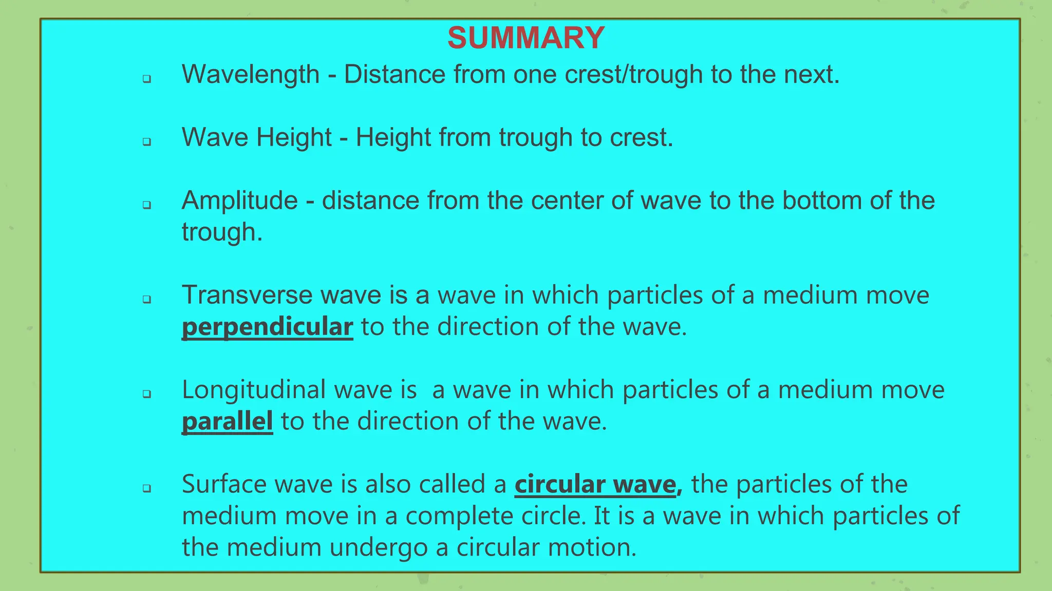 What is a wave,the three types of waves and applications | PPT