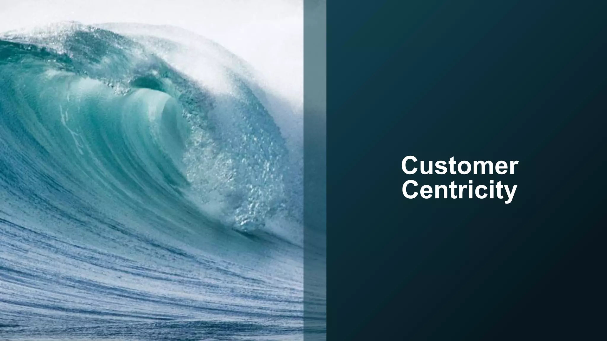 Customer
Centricity
 