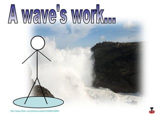 A wave's work... http://www.flickr.com/photos/carlosfr/2089533890/ 