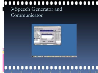Speech Generator and Communicator 