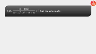 Q19. find the values of x.
 