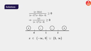 Solution:
+ - - +
0 1 3
 