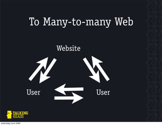 To Many-to-many Web

                              Website




                       User             User


woensdag 3 j...