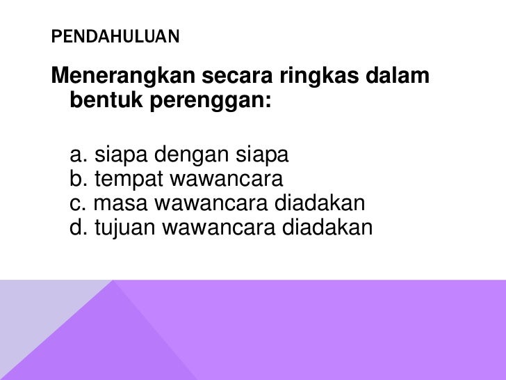 Soalan Untuk Interview - Kecemasan w