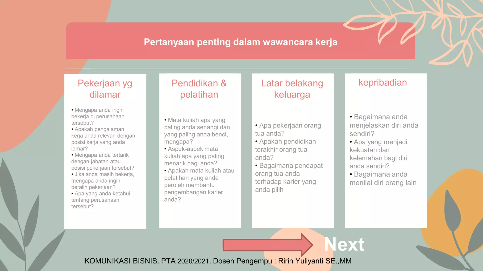 Wawancara kerja | PPTX