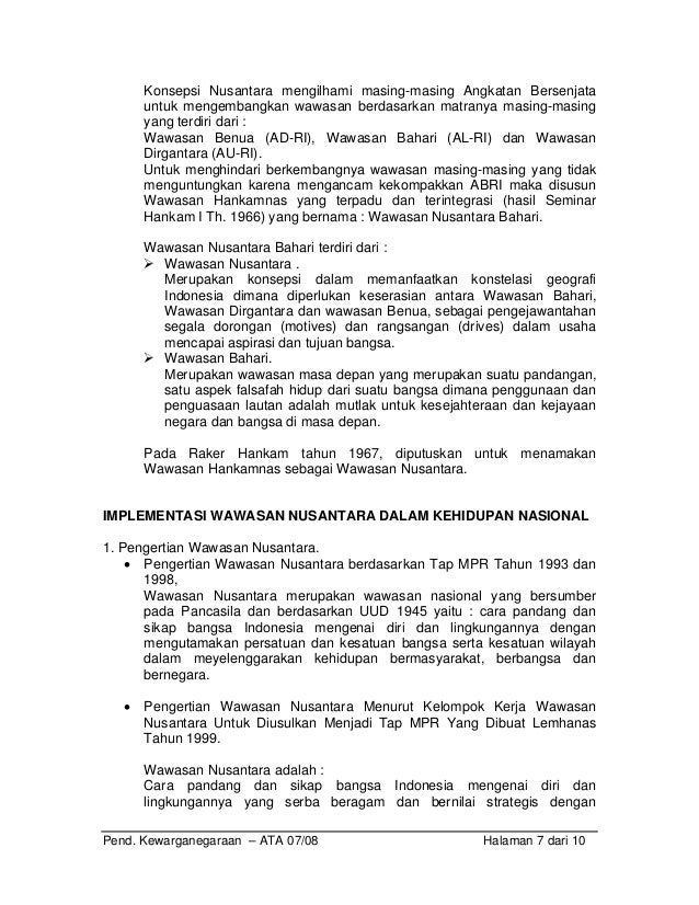 Wawasan Nusantara Bagian 2