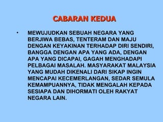 usaha untuk mencapai wawasan 2020