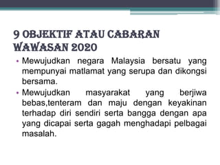 Wawasan 2020(pengajian malaysia or pengajian am)