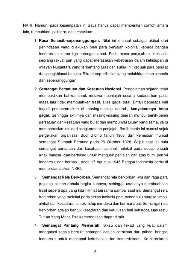 Pidato Tema Cinta Tanah Air Singkat Renunganku