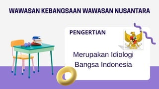 PENGERTIAN
Merupakan Idiologi
Bangsa Indonesia
 