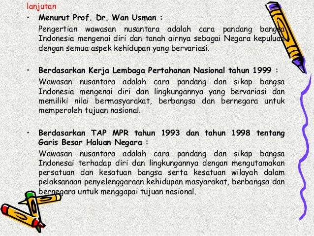 Wawasan Nusantara Wawasan Nusantara