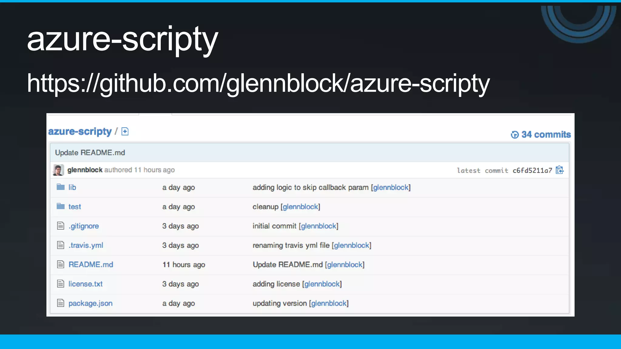 azure-scripty
https://github.com/glennblock/azure-scripty
 
