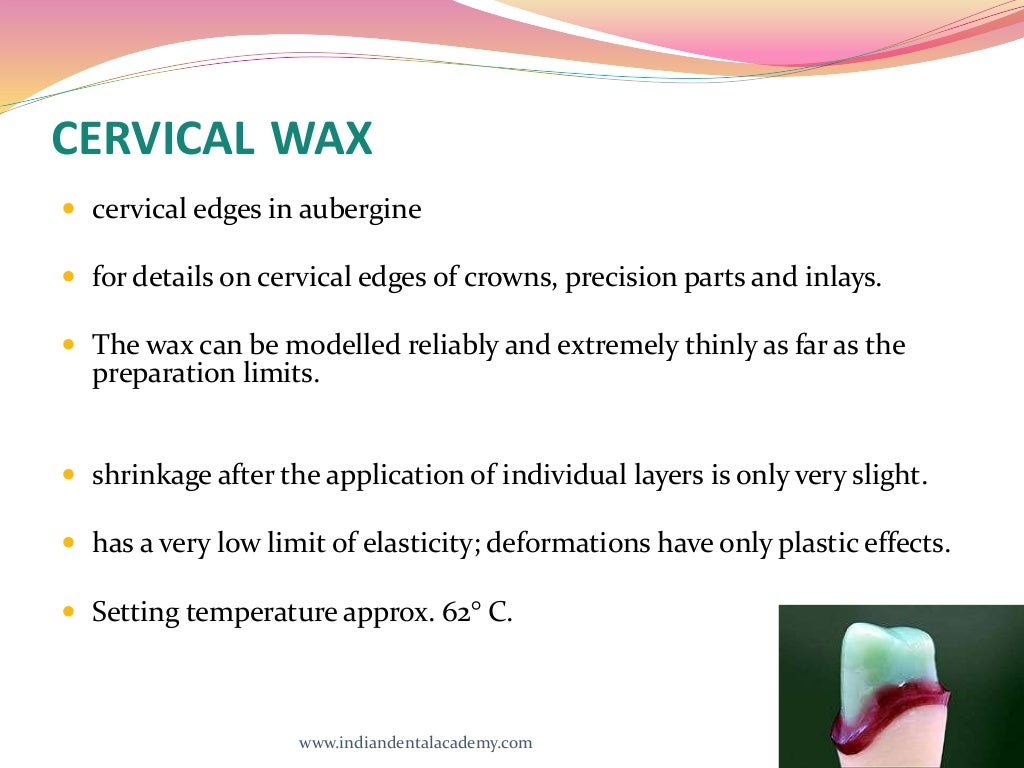 Wax patterns in fpd/ dentistry course in india