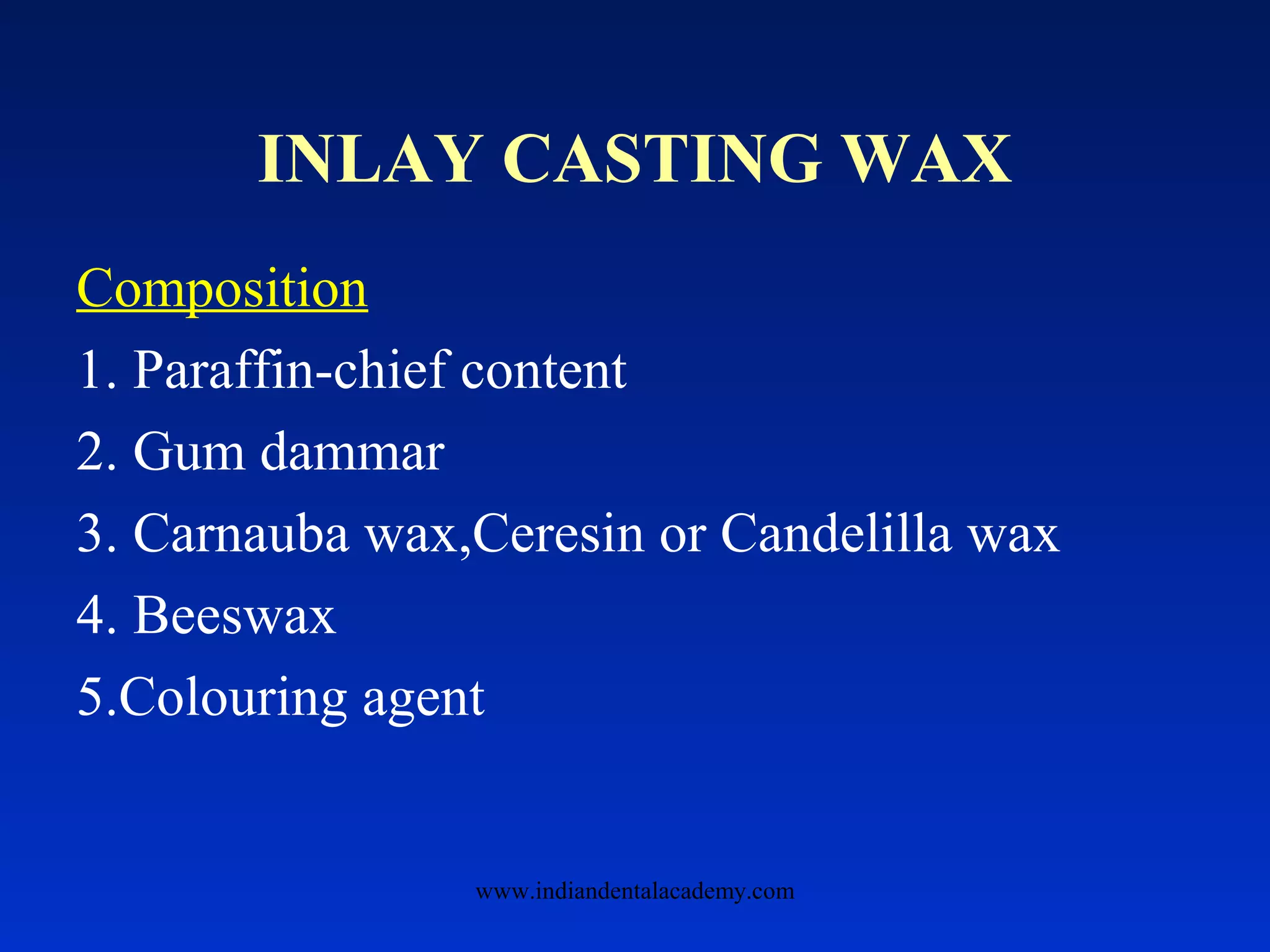 Wax patterns in fpd/ dental crown & bridge courses