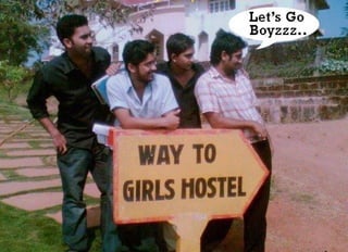 Way to girls hostel