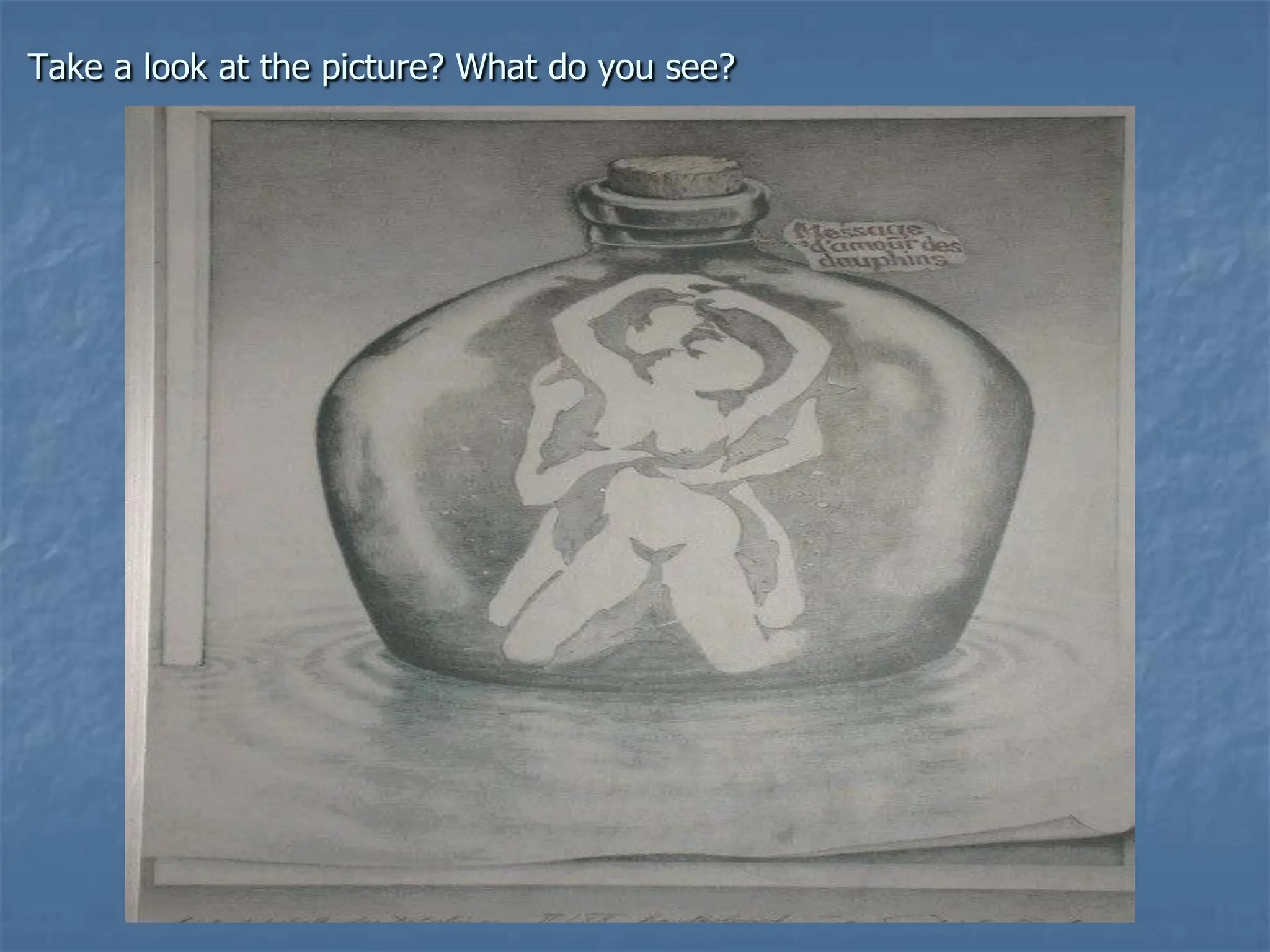 Take a look at the picture? What do you see?
 