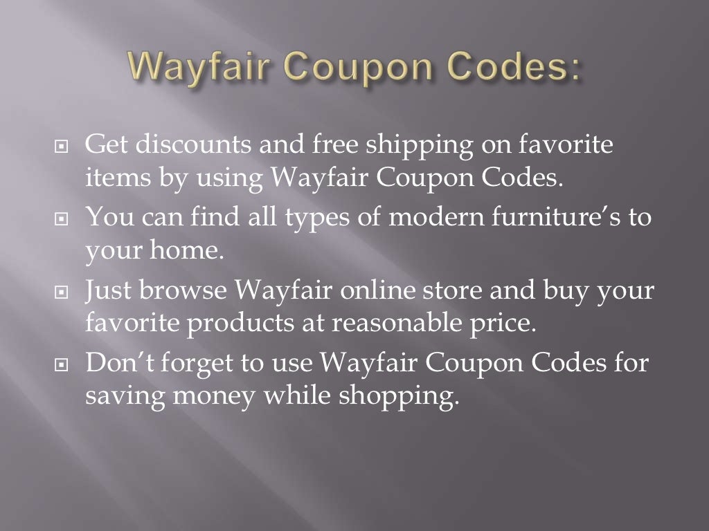 Wayfair Coupon Codes