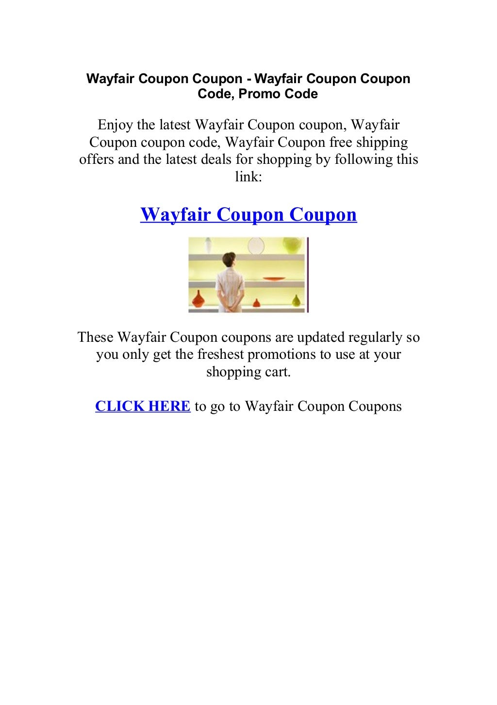 Wayfair where to enter coupon code