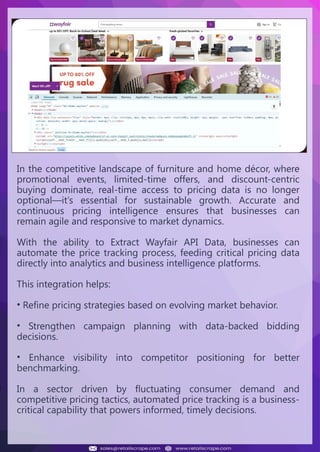 Wayfair Pricing Data Extraction And Market Tracking.pptx