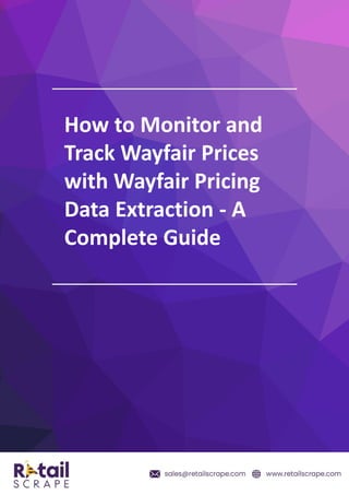 Wayfair Pricing Data Extraction And Market Tracking | PDF