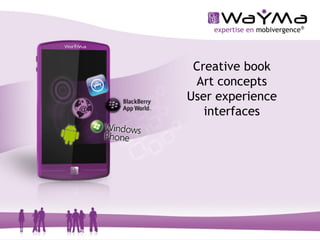 expertise en mobivergence®




 Creative book
 Art concepts
User experience
   interfaces




                                 1
 