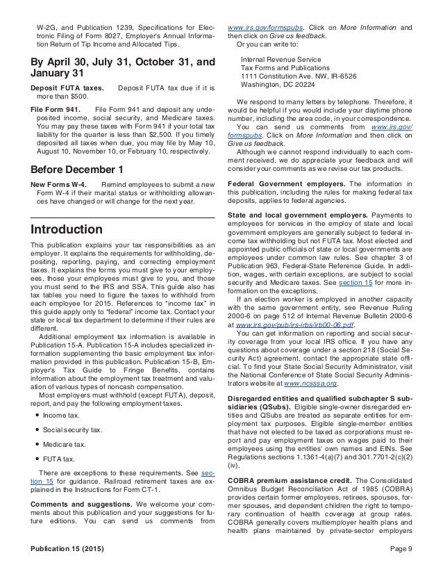 wayne lippman irs tax publication 15 form 8952